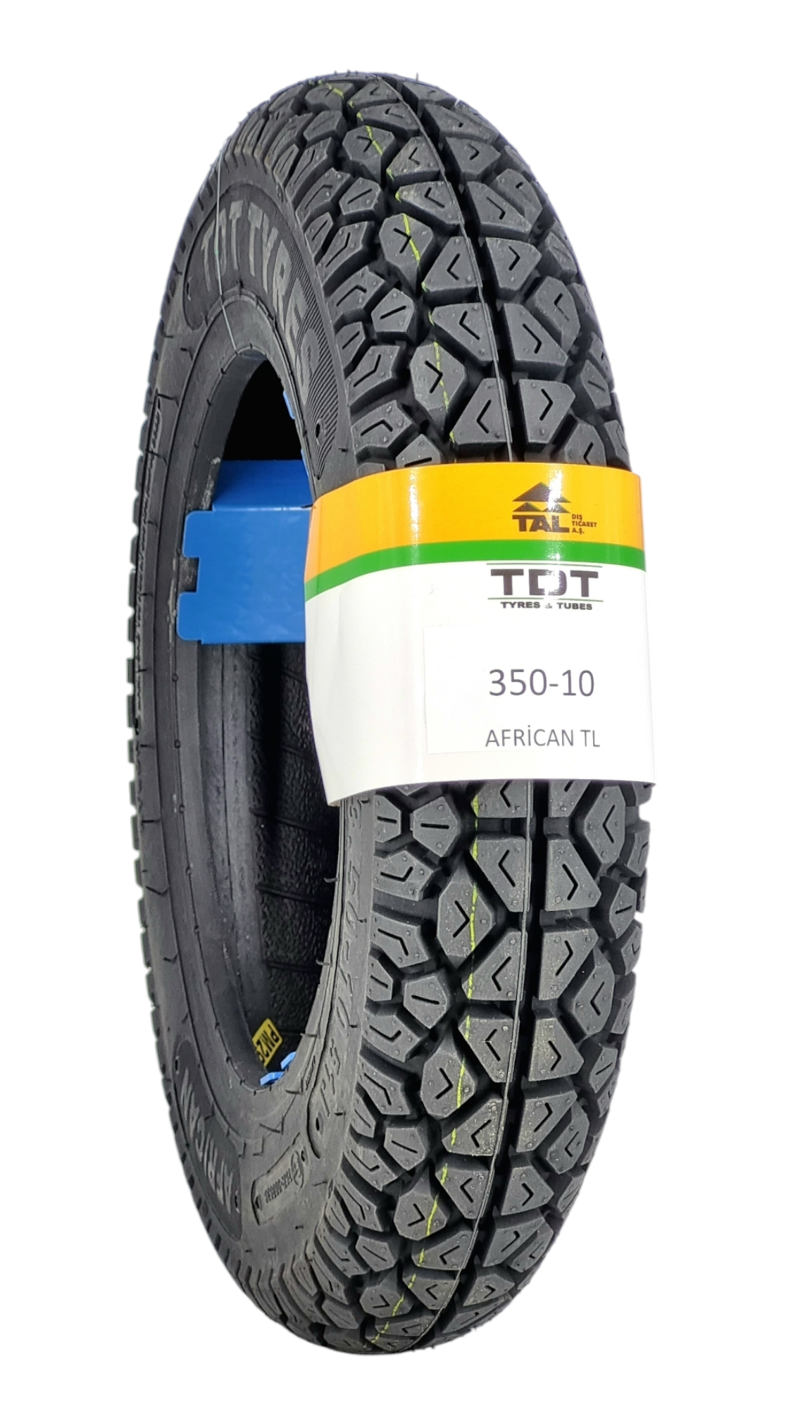 TDT TYRES SPONTİNİ ARKA LASTİK 350-10 TL (TUBELESS - DUBLEKS) AFRİCAN