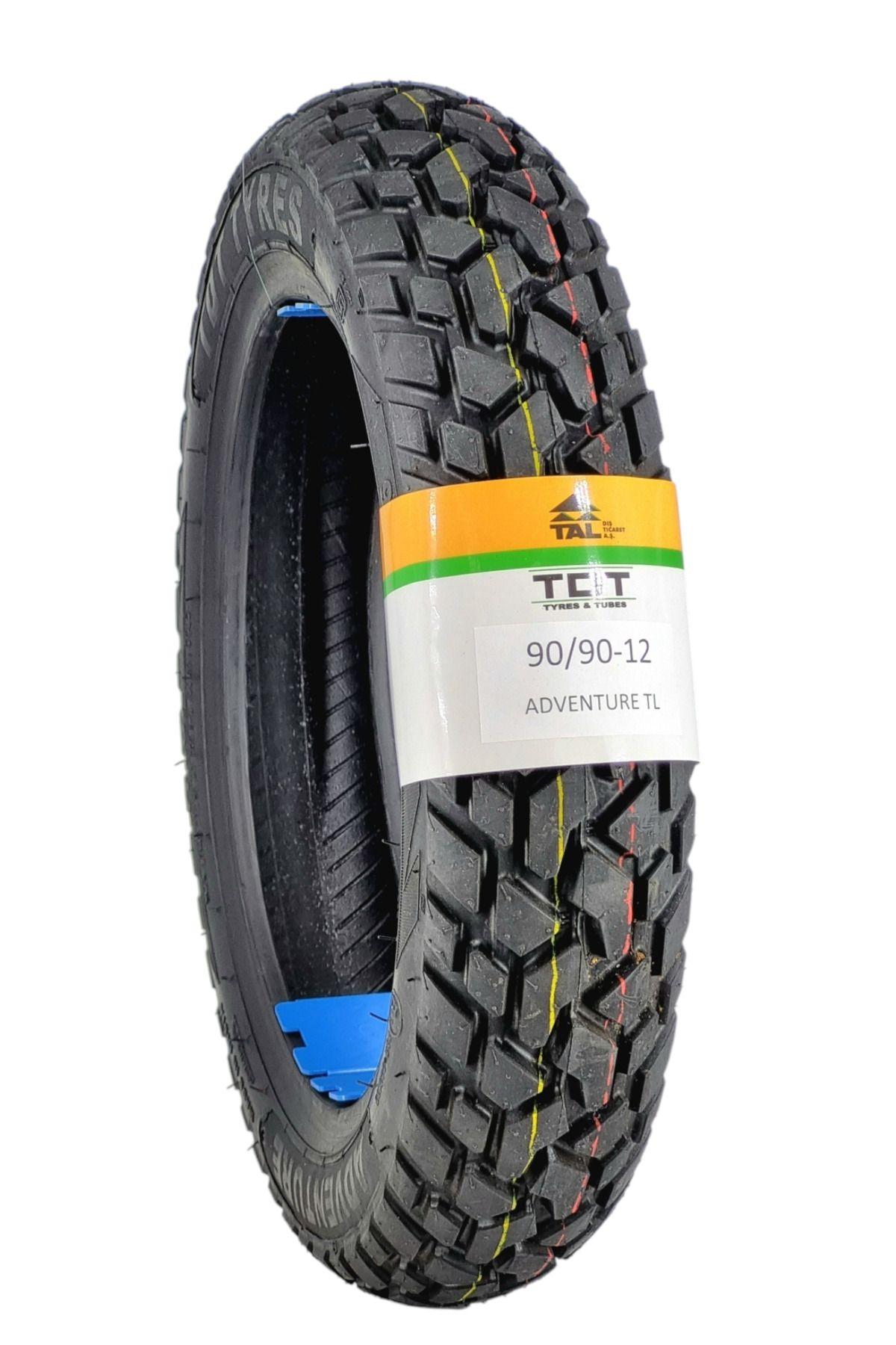 TDT TYRES MOTOSİKLET LASTİĞİ 90/90-12/ ADVENTURE TL (TUBELESS - DUBLEKS) ADVENTURE