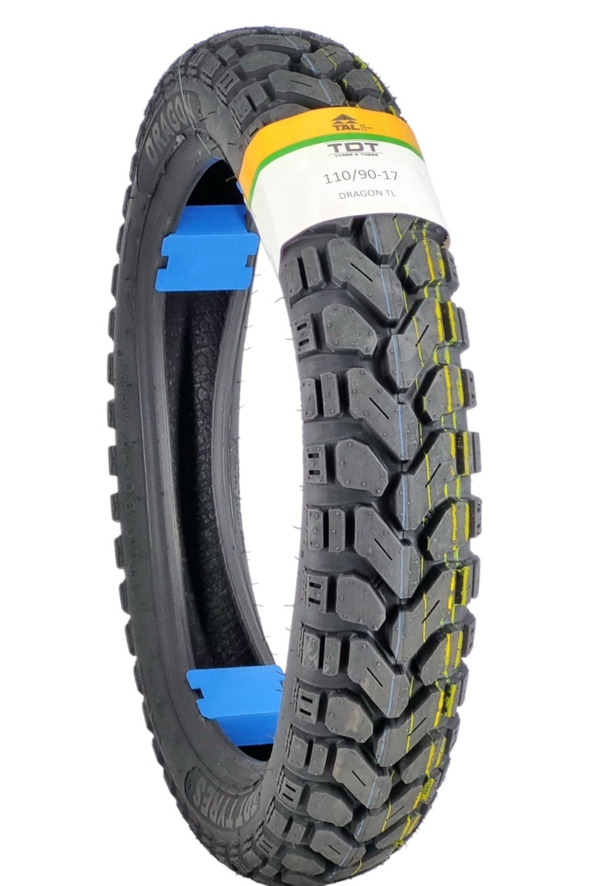 TDT TYRES 110/90-17 TL (TUBELESS - DUBLEKS) MOTOSİKLET LASTİĞİ DRAGON