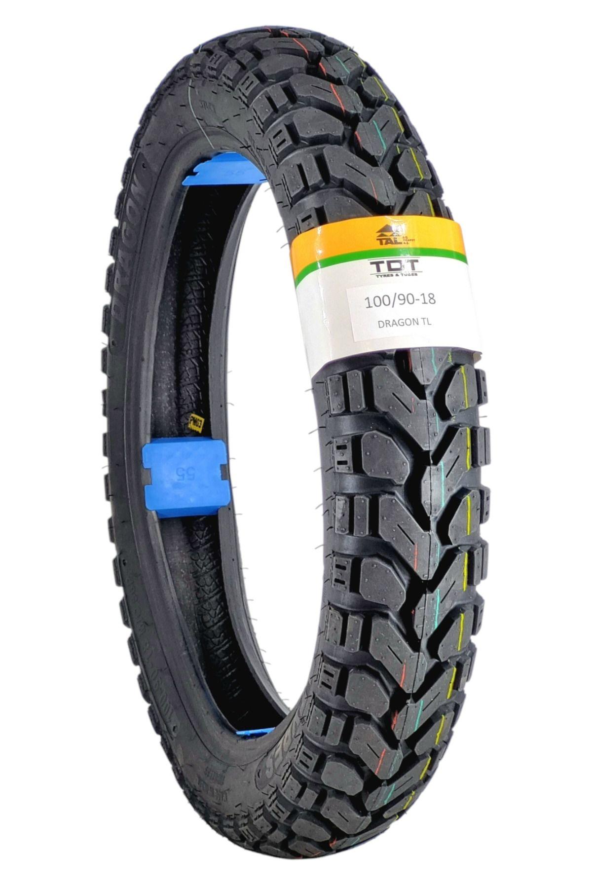 TDT TYRES 100/90-18 TL (TUBELESS - DUBLEKS) MOTOSİKLET LASTİĞİ DRAGON