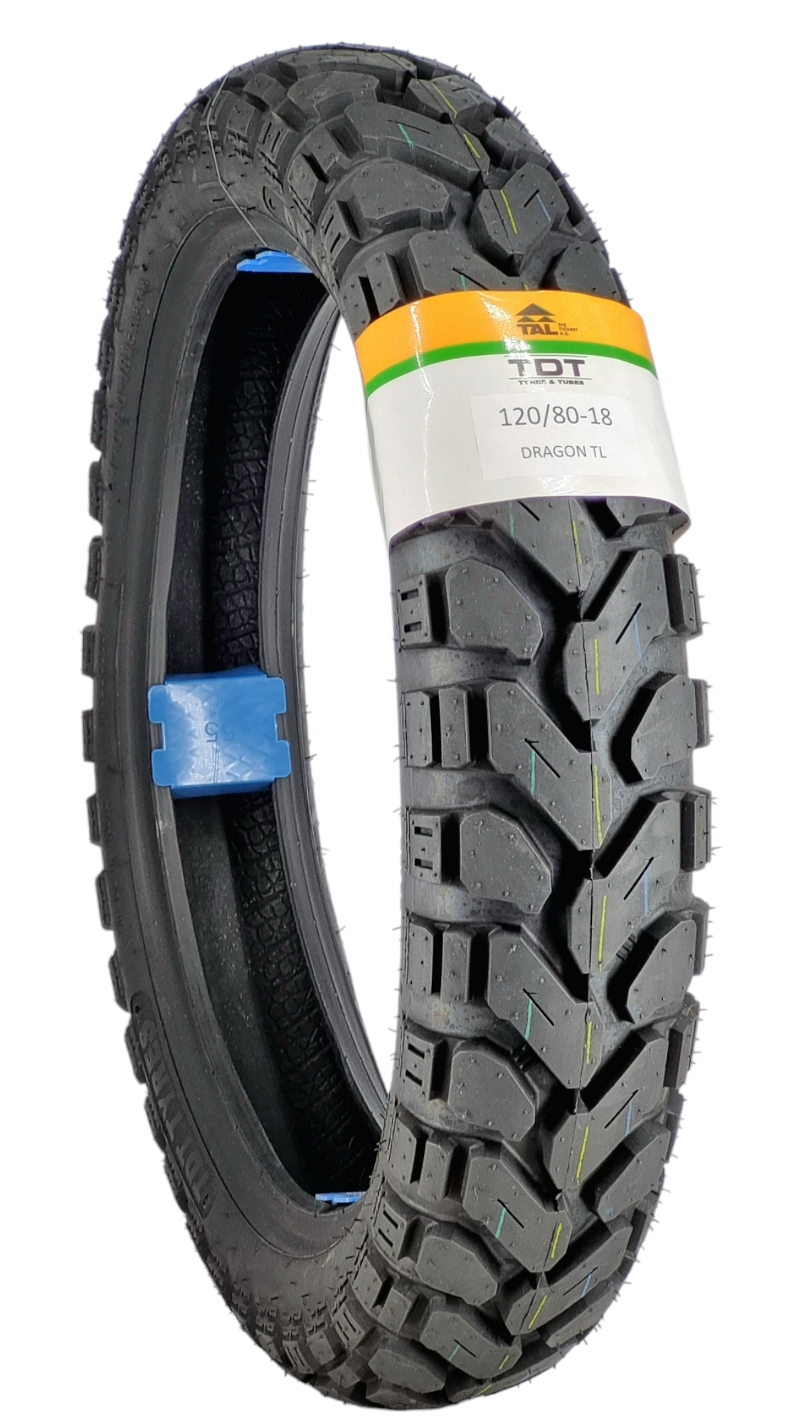 TDT TYRES HONDA CRF ARKA LASTİK 120/80-18 TL (TUBELESS - DUBLEKS) DRAGON