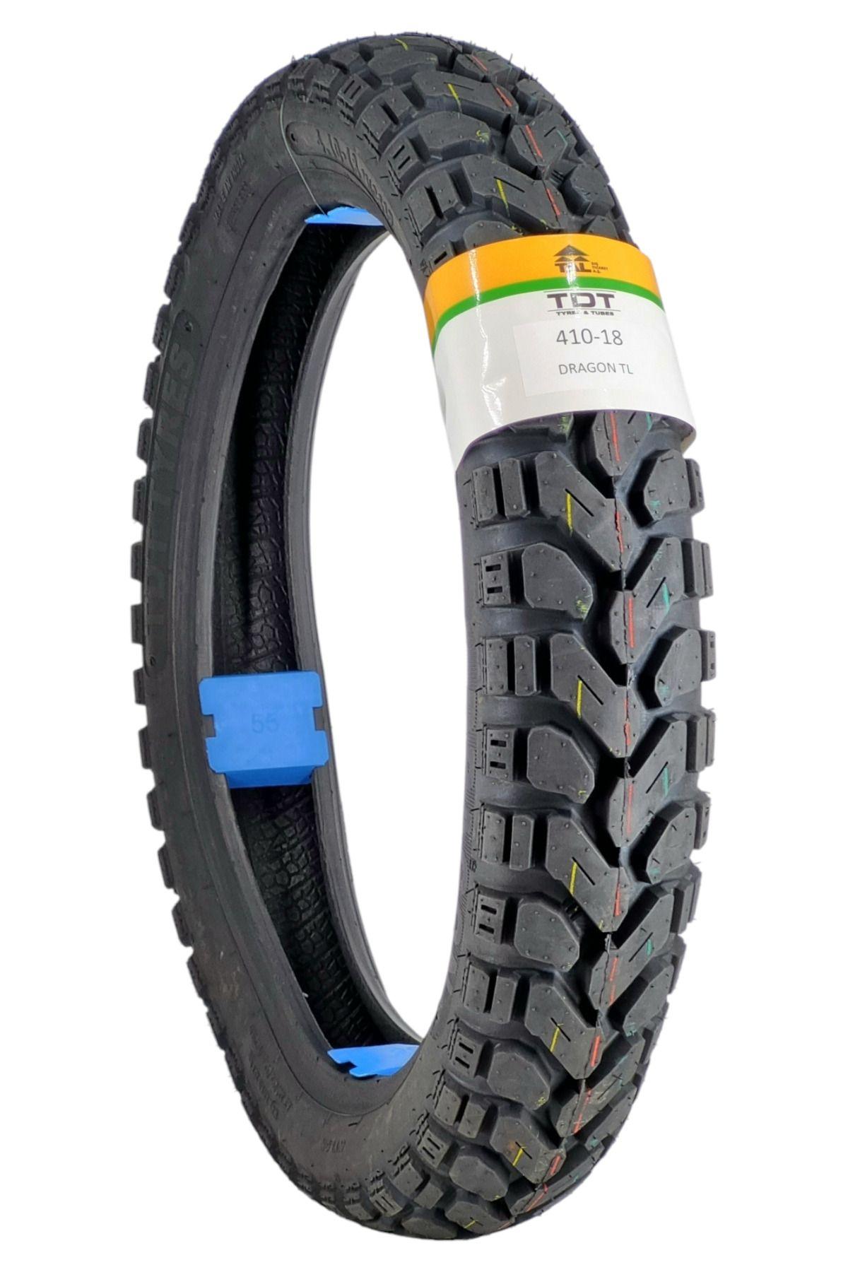 TDT TYRES 410-18 TL (TUBELESS - DUBLEKS) MOTOSİKLET LASTİĞİ DRAGON