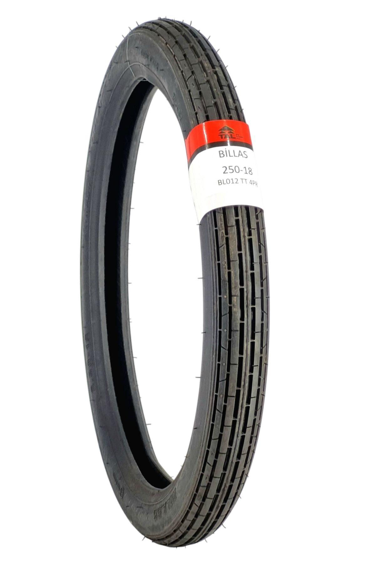 Billas Motosiklet lastiği 250-18 TT (TUBETYPE - İÇ LASTİKLİ TİP) BL12